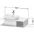 Duravit D-NEO 100x55 cm-es függesztett szekrény,Basalt Matt Decor DE492904343