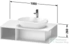Duravit D-NEO 100x55 cm-es függesztett szekrény,Taupe Matt Decor DE495909191