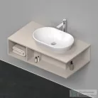 Duravit D-NEO 100x55 cm-es függesztett szekrény,Taupe Matt Decor DE495909191