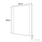 Sapho DURANGO tükör, LED világítással, közelségérzékelővel, 600x800mm (DG060)