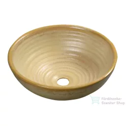   BEMUTATÓTERMI Sapho ATTILA pultra ültethető kerámiamosdó, homok DK008