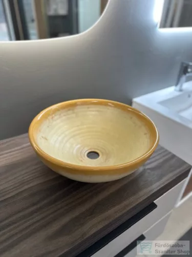 BEMUTATÓTERMI Sapho ATTILA pultra ültethető kerámiamosdó, homok DK008