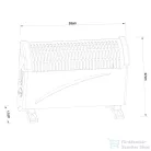 Leziter Kolumbo elektromos fűtőtest 750W / 1250W / 2000W DL01S