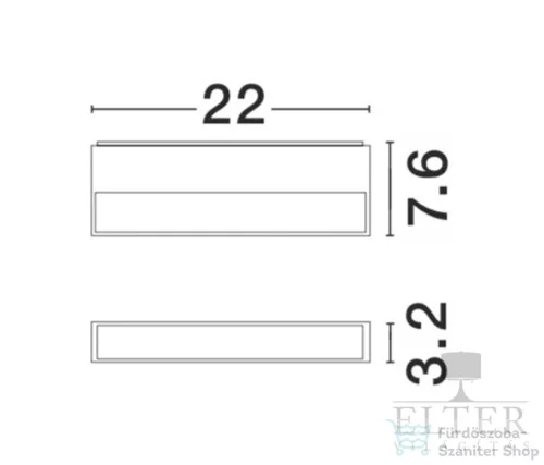 Nova Luce Fungo LED kültéri fali lámpa, fehér, 720Lm, 3000K, IP65 DNL-9027202