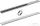 Alcaplast DOUBLE kétoldalú rács zuhanyfolyókához, 850 mm,  rozsdamentes acél, DOUBLE-850M