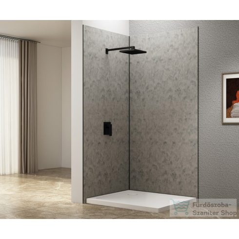 Aqualine DENIPAN zuhanyzó hátfal, 800x2100mm, szürke beton (DP800GB)