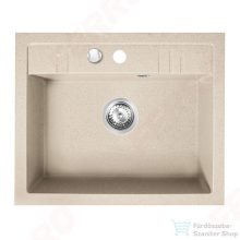   Ferro MEZZO II 1-medencés gránit mosogató 48/58, homokszín  DRGM1/48/58SA