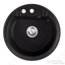   Ferro MEZZO II gránit mosogató 1-medencés, átm.51, grafit DRGM1/51BA