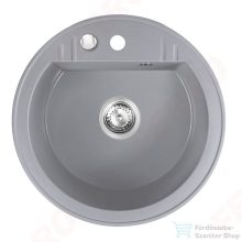  Ferro MEZZO II gránit mosogató 1-medencés, átm.51, szürke DRGM1/51GA