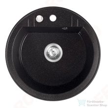   Ferro MEZZO II gránit mosogató 1-medencés, átm.51, grafit shine DRGM1/51HA