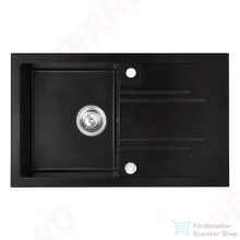   Ferro MEZZO II 1-medencés csepptálcás gr. mosogató 48/78, grafit DRGM48/78BA