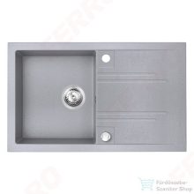   Ferro MEZZO II 1-medencés csepptálcás gr. mosogató 48/78, szürke DRGM48/78GA