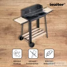 Leziter Téglalap alakú görgős faszenes grill DS-34