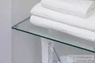 Duravit DURASTYLE 140x40x36 cm-es, 1 ajtós magas szekrény, balos, matt sötét dió DS1219L2121