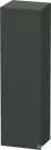 Duravit DURASTYLE 140x40x36 cm-es, 1 ajtós magas szekrény, balos, matt grafit DS1219L4949