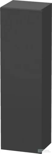 Duravit DURASTYLE 140x40x36 cm-es, 1 ajtós magas szekrény, balos, matt grafit DS1219L4949