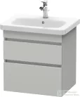 Duravit DURASTYLE 58x44,8 cm-es, 2 fiókos függesztett szekrény, 232065 mosdóhoz, matt betonszürke DS648000707