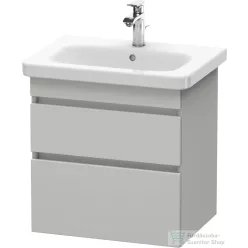   Duravit DURASTYLE 58x44,8 cm-es, 2 fiókos függesztett szekrény, 232065 mosdóhoz, matt betonszürke DS648000707