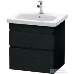   Duravit DURASTYLE 58x44,8 cm-es, 2 fiókos függesztett szekrény, 232065 mosdóhoz, matt fekete tölgy DS648001616
