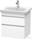 Duravit DURASTYLE 58x44,8 cm-es, 2 fiókos függesztett szekrény, 232065 mosdóhoz, matt fehér DS648001818