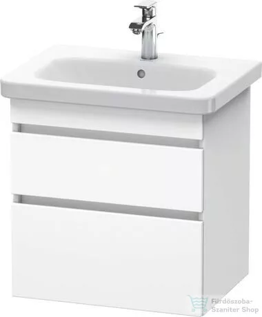 Duravit DURASTYLE 58x44,8 cm-es, 2 fiókos függesztett szekrény, 232065 mosdóhoz, matt fehér DS648001818