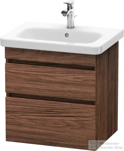 Duravit DURASTYLE 58x44,8 cm-es, 2 fiókos függesztett szekrény, 232065 mosdóhoz, matt sötét dió DS648002121 