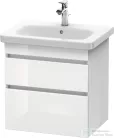 Duravit DURASTYLE 58x44,8 cm-es, 2 fiókos függesztett szekrény, 232065 mosdóhoz, fényes fehér DS648002222