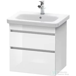  Duravit DURASTYLE 58x44,8 cm-es, 2 fiókos függesztett szekrény, 232065 mosdóhoz, fényes fehér DS648002222