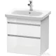 Duravit DURASTYLE 58x44,8 cm-es, 2 fiókos függesztett szekrény, 232065 mosdóhoz, fényes fehér DS648002222