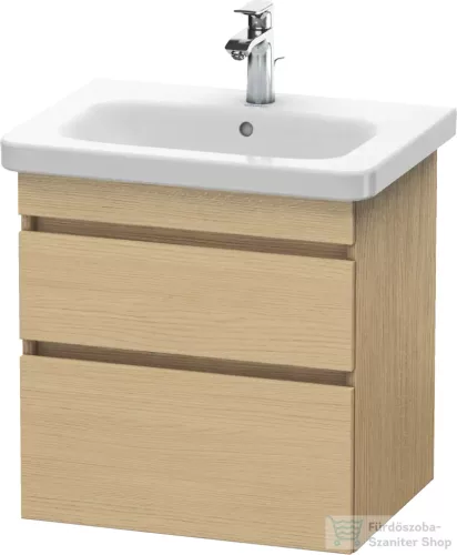 Duravit DURASTYLE 58x44,8 cm-es, 2 fiókos függesztett szekrény, 232065 mosdóhoz, natúr tölgy DS648003030
