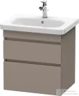 Duravit DURASTYLE 58x44,8 cm-es, 2 fiókos függesztett szekrény, 232065 mosdóhoz, matt bazalt DS648004343