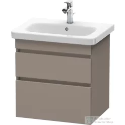   Duravit DURASTYLE 58x44,8 cm-es, 2 fiókos függesztett szekrény, 232065 mosdóhoz, matt bazalt DS648004343