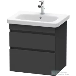   Duravit DURASTYLE 58x44,8 cm-es, 2 fiókos függesztett szekrény, 232065 mosdóhoz, matt grafit DS648004949