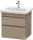 Duravit DURASTYLE 58x44,8 cm-es, 2 fiókos függesztett szekrény, 232065 mosdóhoz, matt len DS648007575