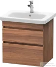 Duravit DURASTYLE 58x44,8 cm-es, 2 fiókos függesztett szekrény, 232065 mosdóhoz, matt dió DS648007979