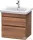 Duravit DURASTYLE 58x44,8 cm-es, 2 fiókos függesztett szekrény, 232065 mosdóhoz, matt dió DS648007979