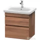 Duravit DURASTYLE 58x44,8 cm-es, 2 fiókos függesztett szekrény, 232065 mosdóhoz, matt dió DS648007979