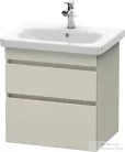 Duravit DURASTYLE 58x44,8 cm-es, 2 fiókos függesztett szekrény, 232065 mosdóhoz, matt taupe DS648009191