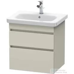   Duravit DURASTYLE 58x44,8 cm-es, 2 fiókos függesztett szekrény, 232065 mosdóhoz, matt taupe DS648009191