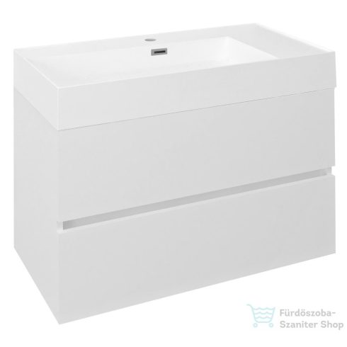Sapho ODETTA mosdótartó szekrény, 82x50x43,5cm, fényes fehér (DT085-3030)