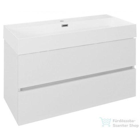 Sapho ODETTA mosdótartó szekrény, 95x50x43,5cm, fényes fehér (DT100-3030)