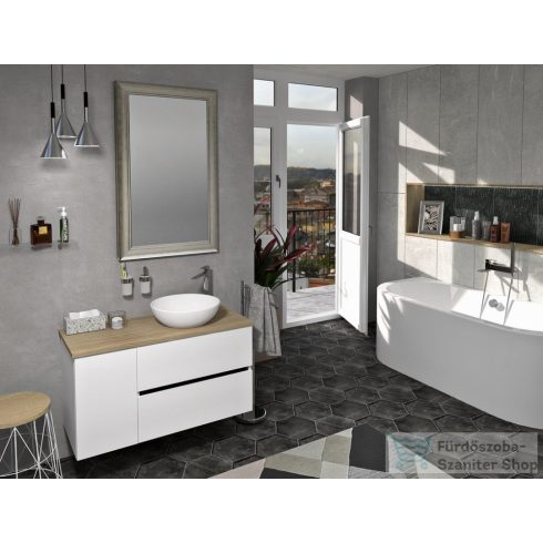 Sapho ODETTA alsószekrény, jobbos/balos, 30x50x43,5cm, fényes fehér (DT300-3030)