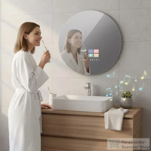 Duschland LINDA 70 cm-es multimédiás okostükör LED világítással, DUSKY700LINDA