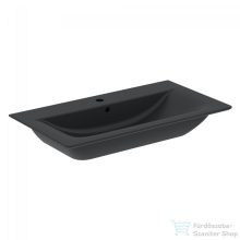   Ideal Standard Connect Air 84x46 cm-es falra/bútorra szerelhető mosdó,matt fekete E0279V3