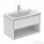 Ideal Standard CONNECT AIR 80x44 cm-es 1 fiókos alsószekrény pult és mosdó nélkül,Fényes fehér/matt szürke E0827KN