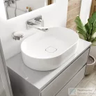 Ideal Standard CONNECT AIR 80,4x44,2 cm-es pult bútorra,kivágás nélkül,Fényes világosszürke E0849EQ
