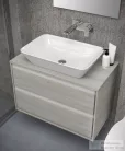 Ideal Standard CONNECT AIR 80,4x44,2 cm-es pult bútorra,kivágás nélkül,Fa világosszürke E0849PS