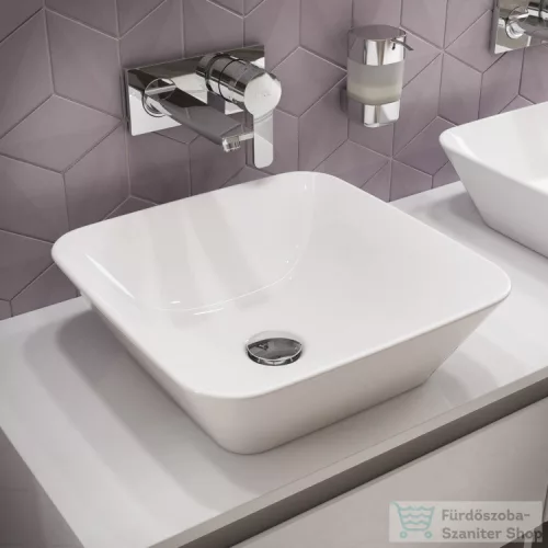 Ideal Standard CONNECT AIR 120,4x44,2 cm-es pult bútorra,kivágás nélkül,Fényes fehér E0852B2