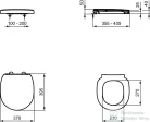 Ideal Standard CONNECT SPACE Compact wc ülőke,fehér E129001