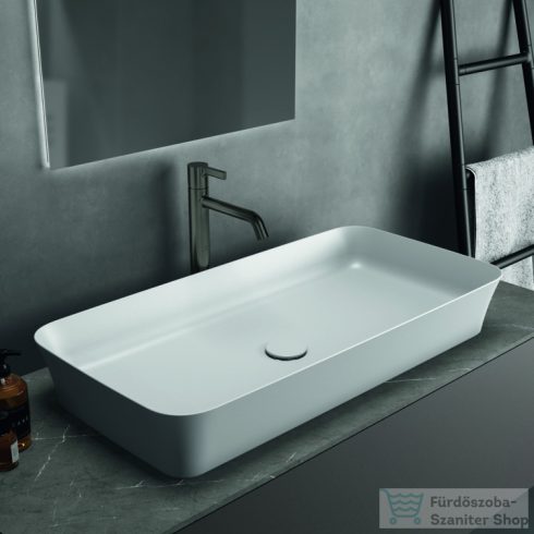 Ideal Standard IPALYSS 80x40 cm-es pultra ültethető mosdó nem zárható leeresztővel,matt fehér E1391V1